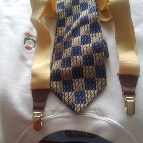 Ziggurat Longs Other - Ziggurat XL silk designer tie $48+ free XL suspend